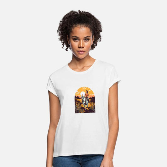 Horse Rider Mom Mother Son Horseback Riding