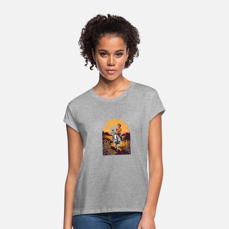 Horse Rider Mom Mother Son Horseback Riding