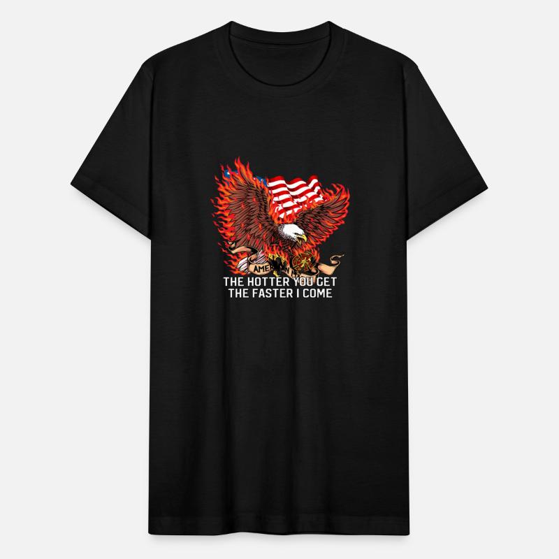Hotter You Faster I Come Firefighter Adult Humor F