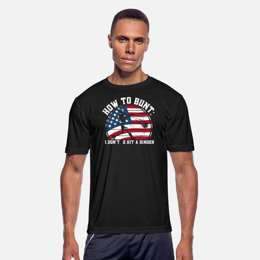How To Bunt Don't Hit a Dinger USA flag Big Hit