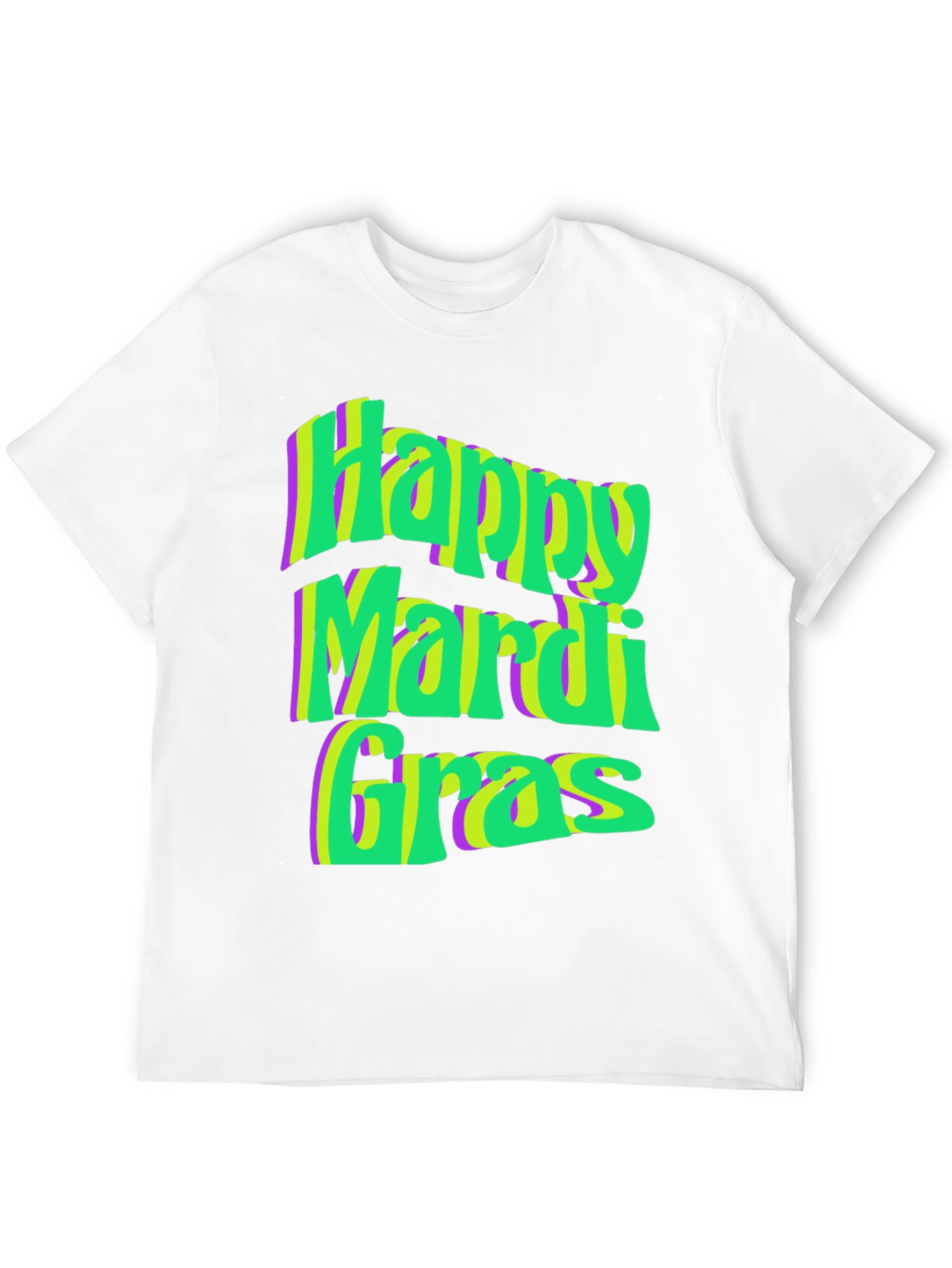 Happy Mardi Gras T-Shirt - Festive Graphic Tee
