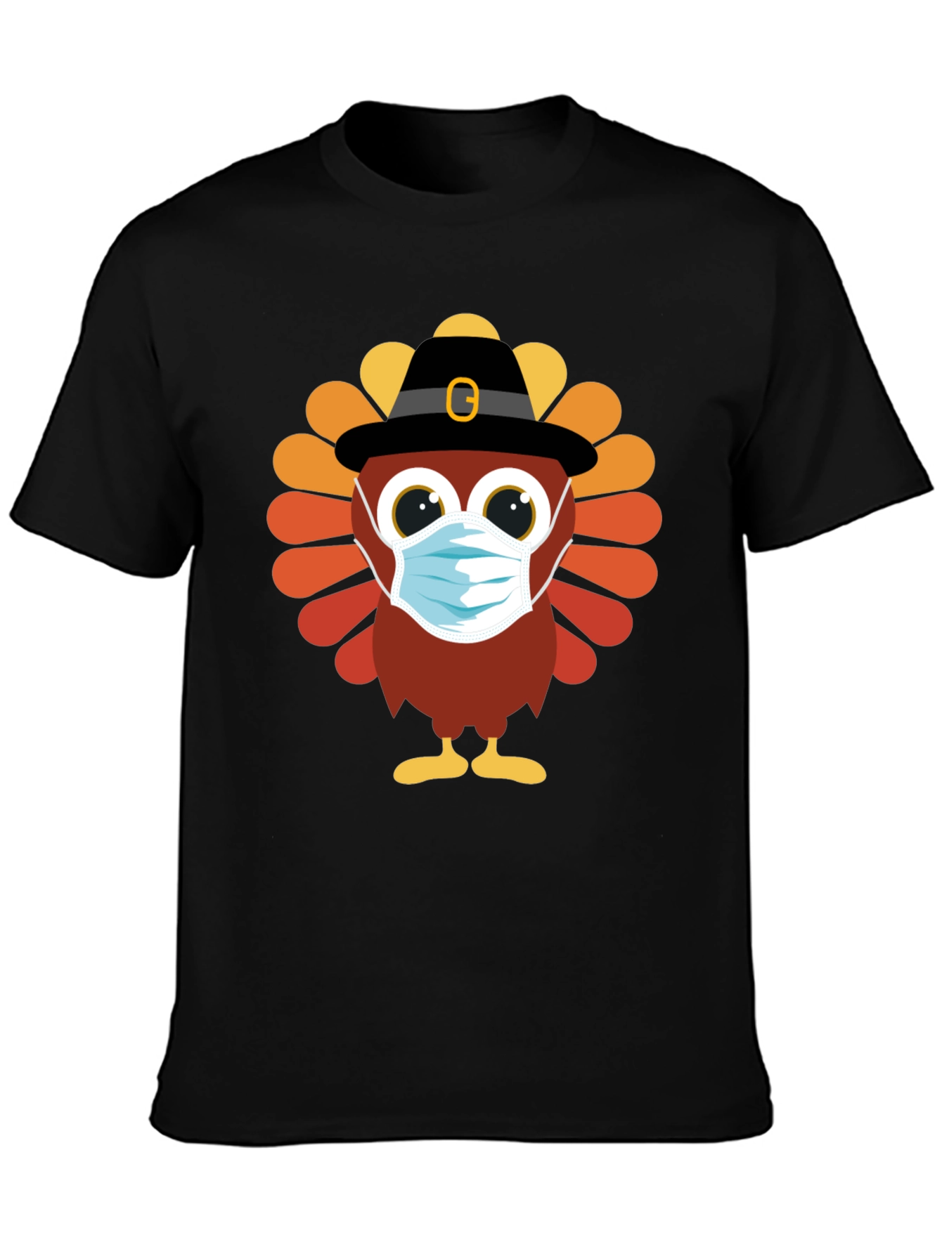 Thanksgiving Turkey Mask T-Shirt