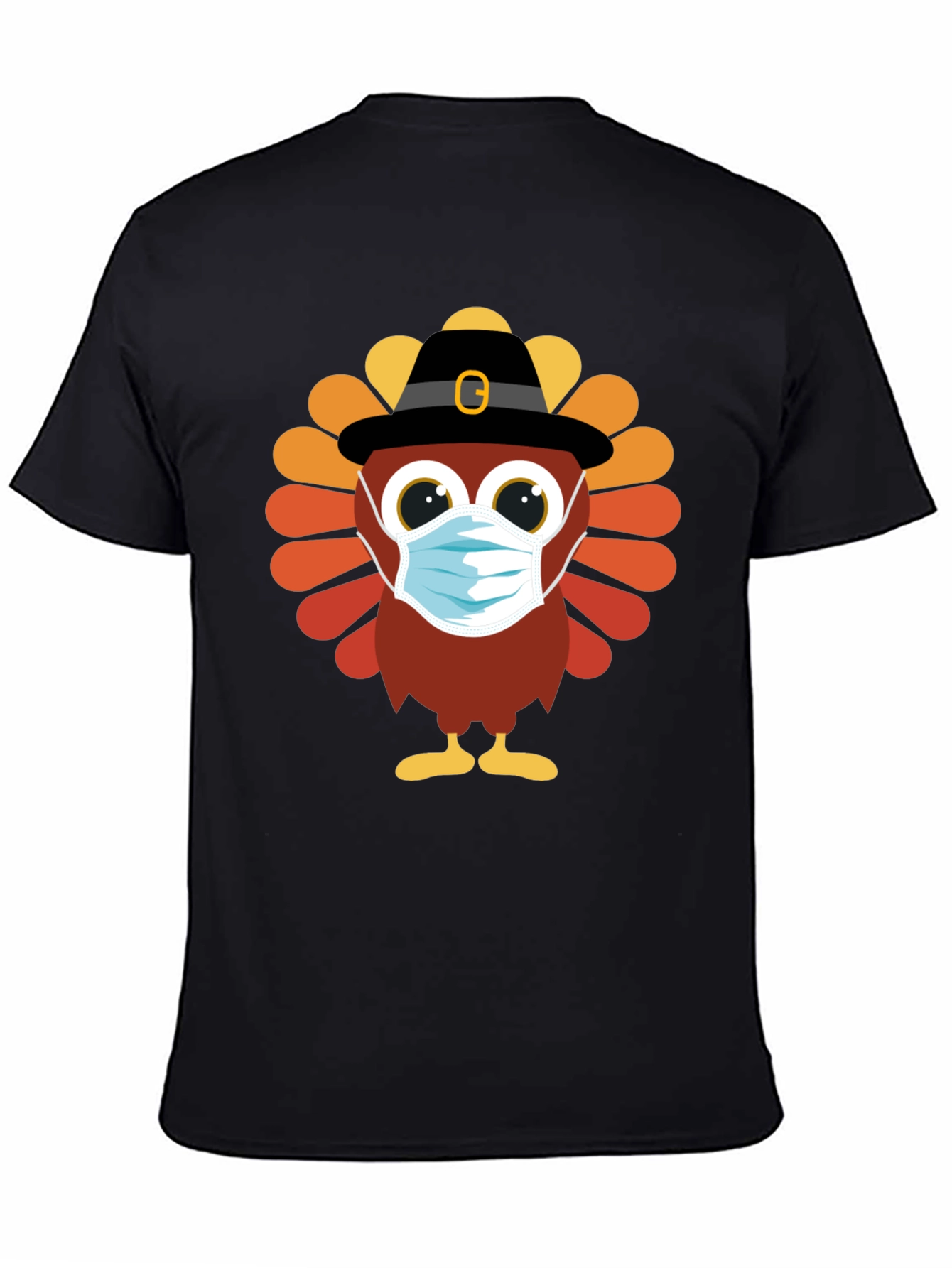 Thanksgiving Turkey Mask T-Shirt