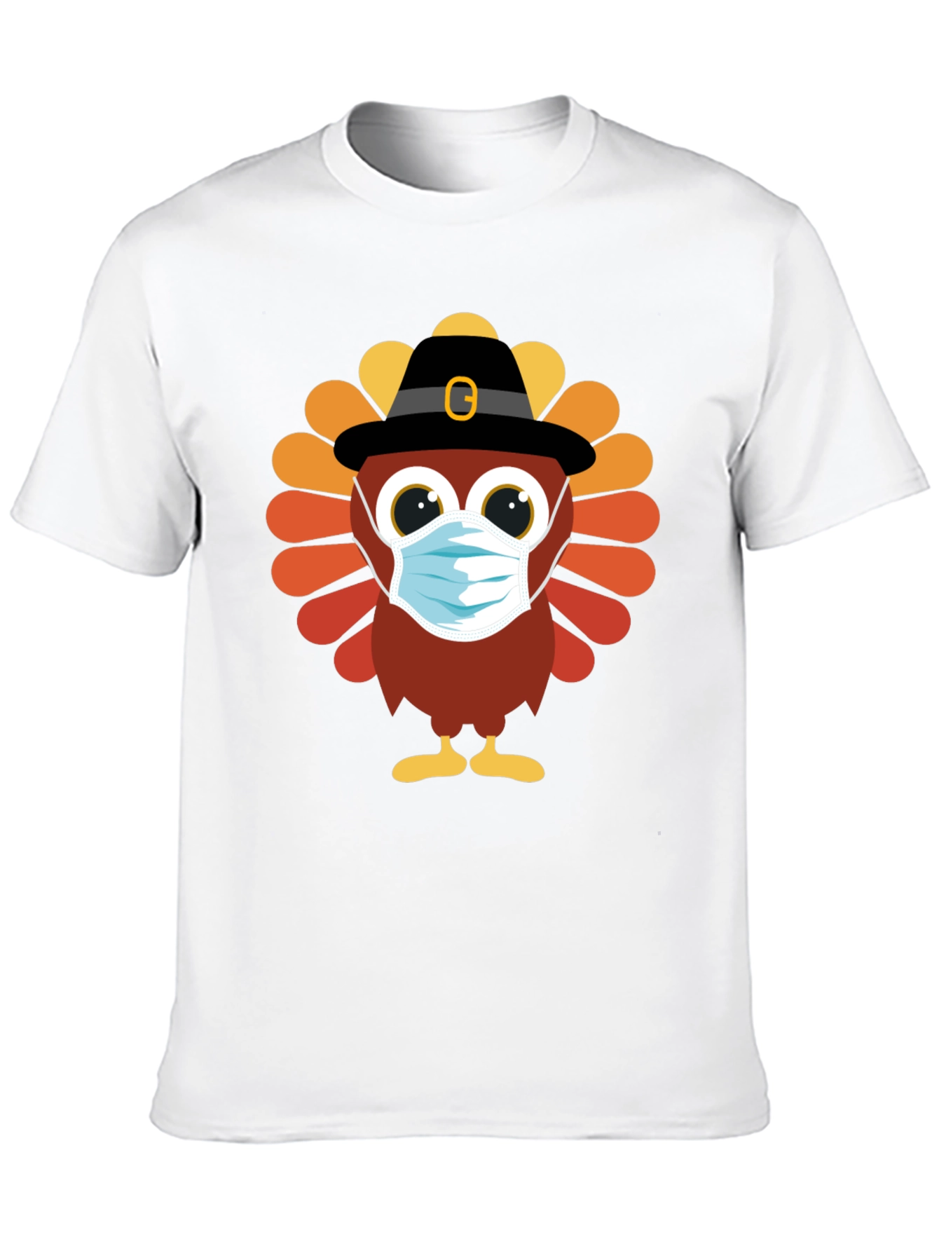 Thanksgiving Turkey Mask T-Shirt