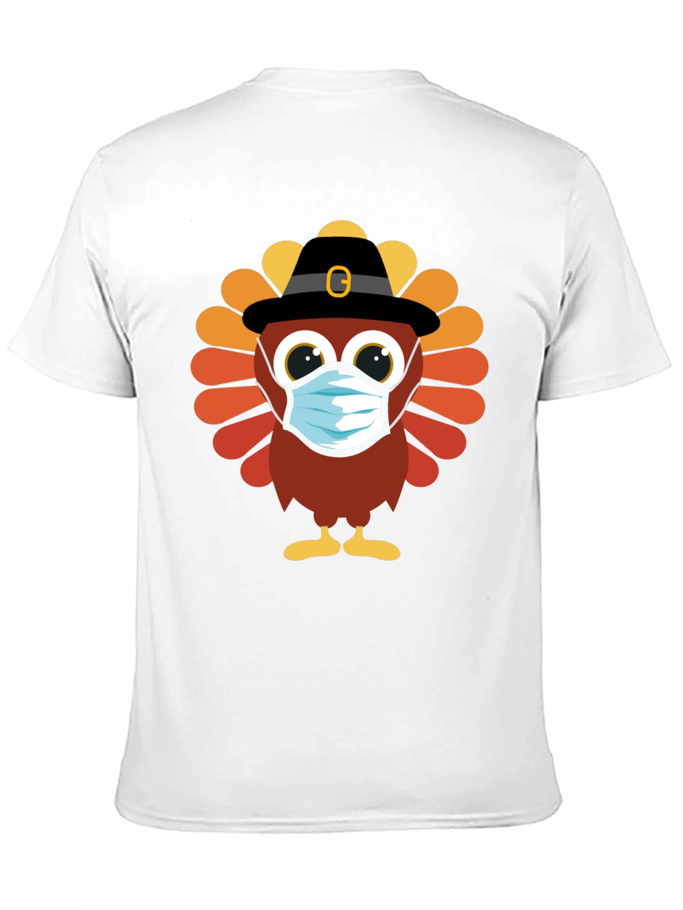 Thanksgiving Turkey Mask T-Shirt