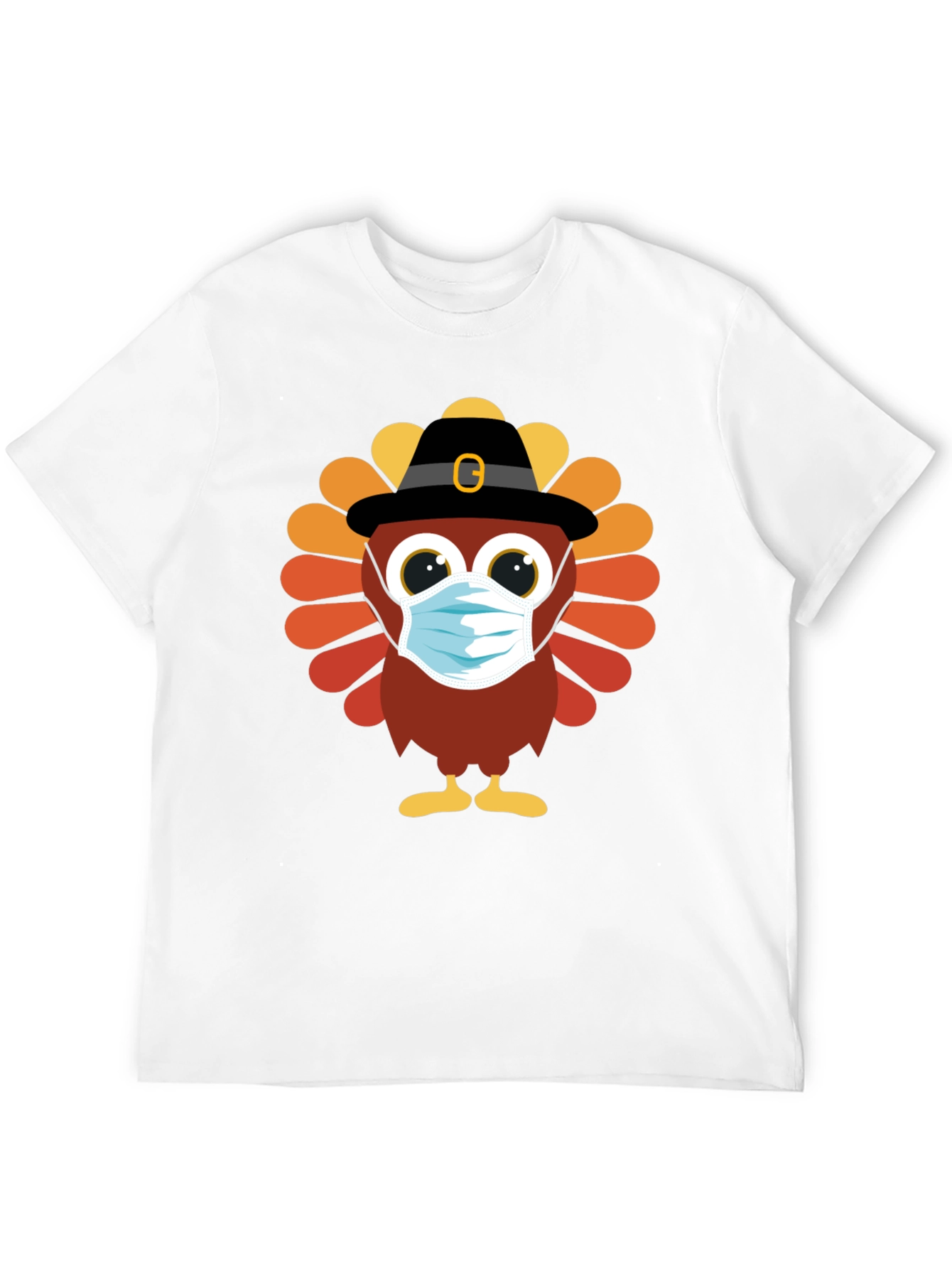 Thanksgiving Turkey Mask T-Shirt