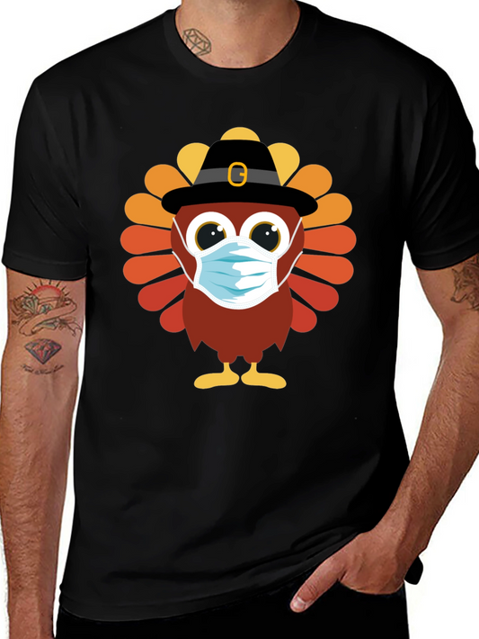 Thanksgiving Turkey Mask T-Shirt