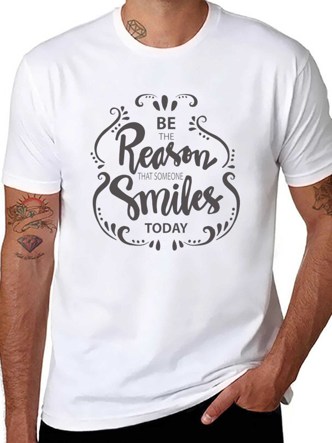 Be The Reason Smiles Graphic Tee - Black