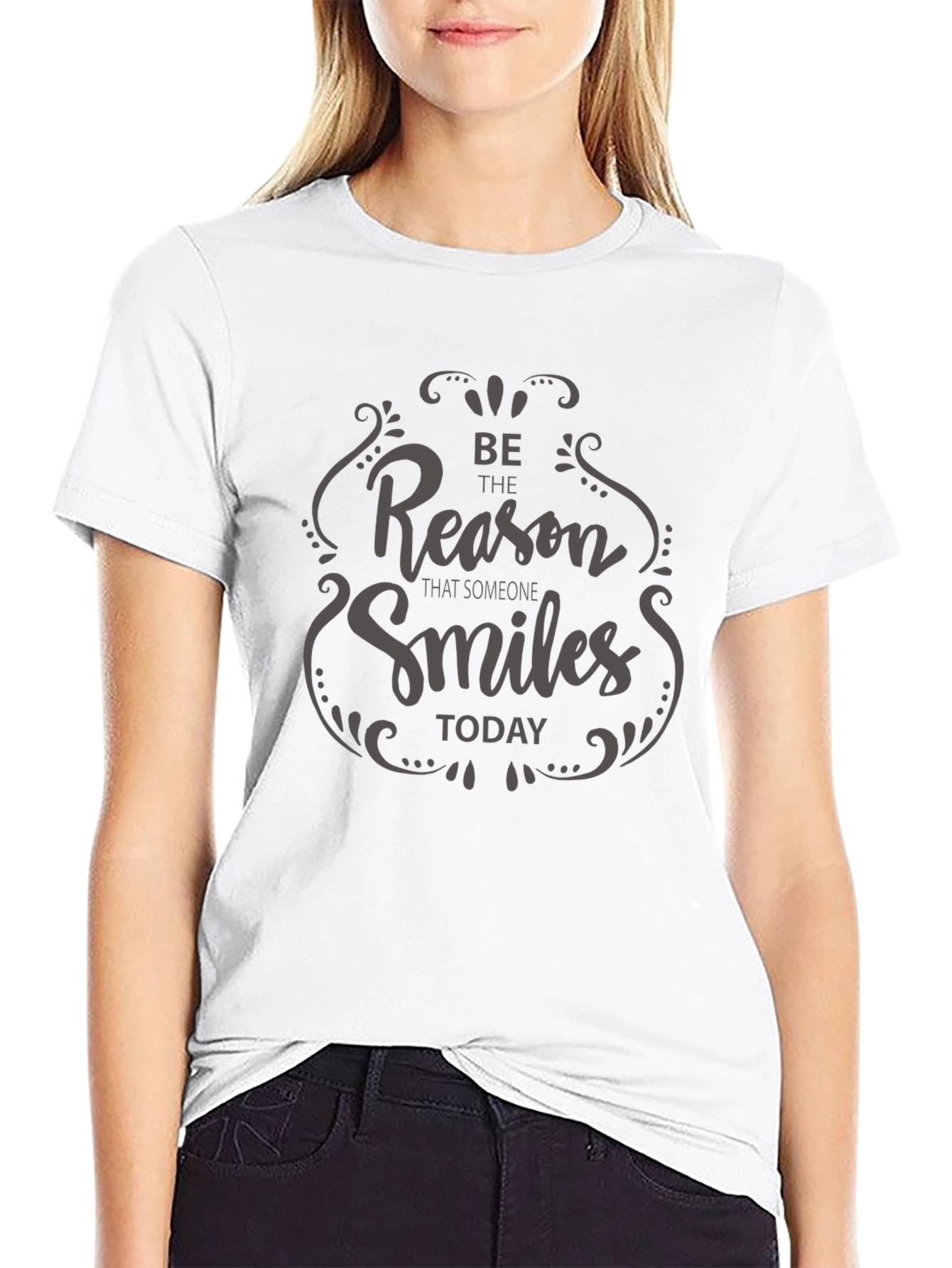 Be The Reason Smiles Graphic Tee - Black
