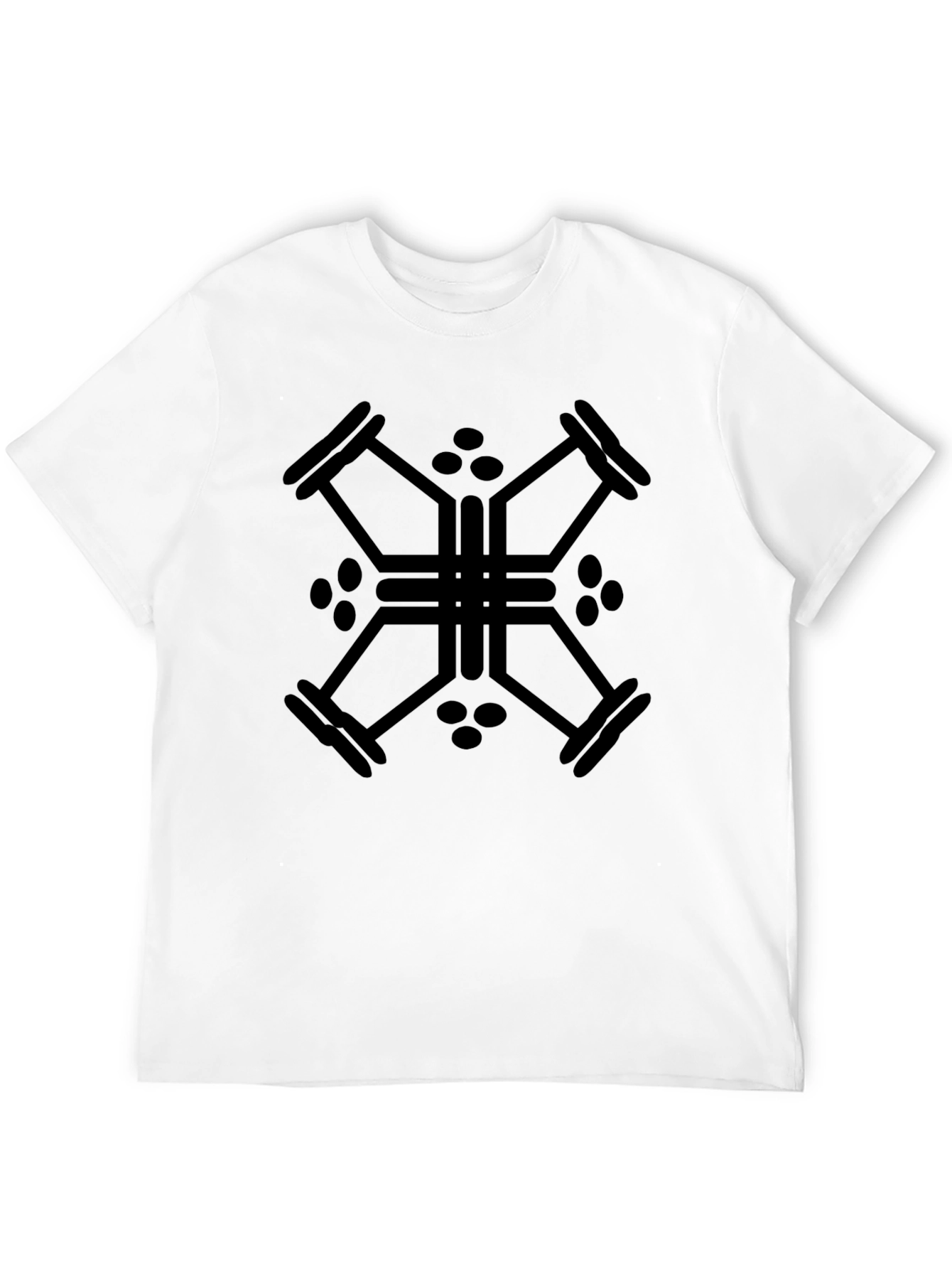 Geometric Black T-Shirt: Stylish & Modern Design
