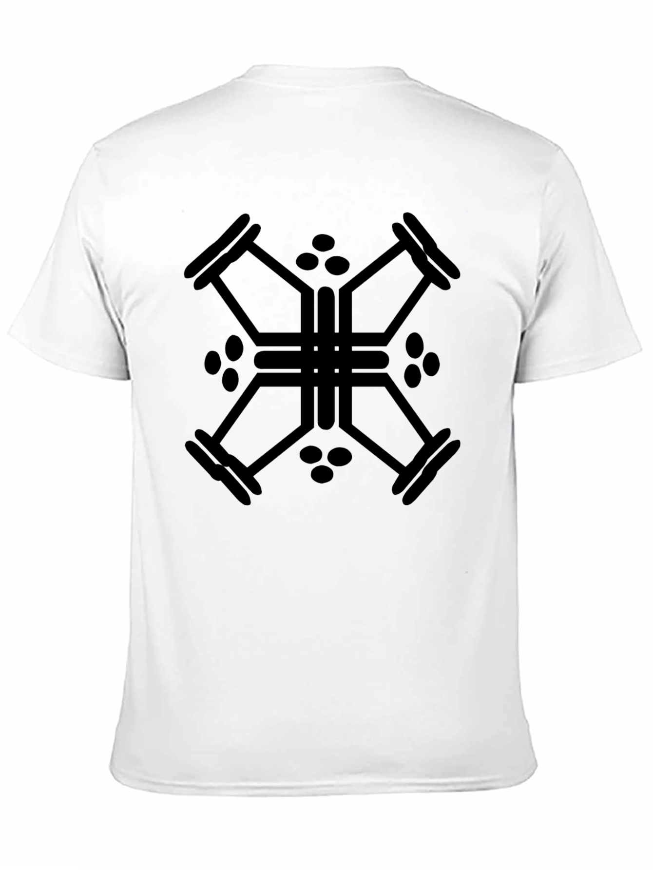 Geometric Black T-Shirt: Stylish & Modern Design