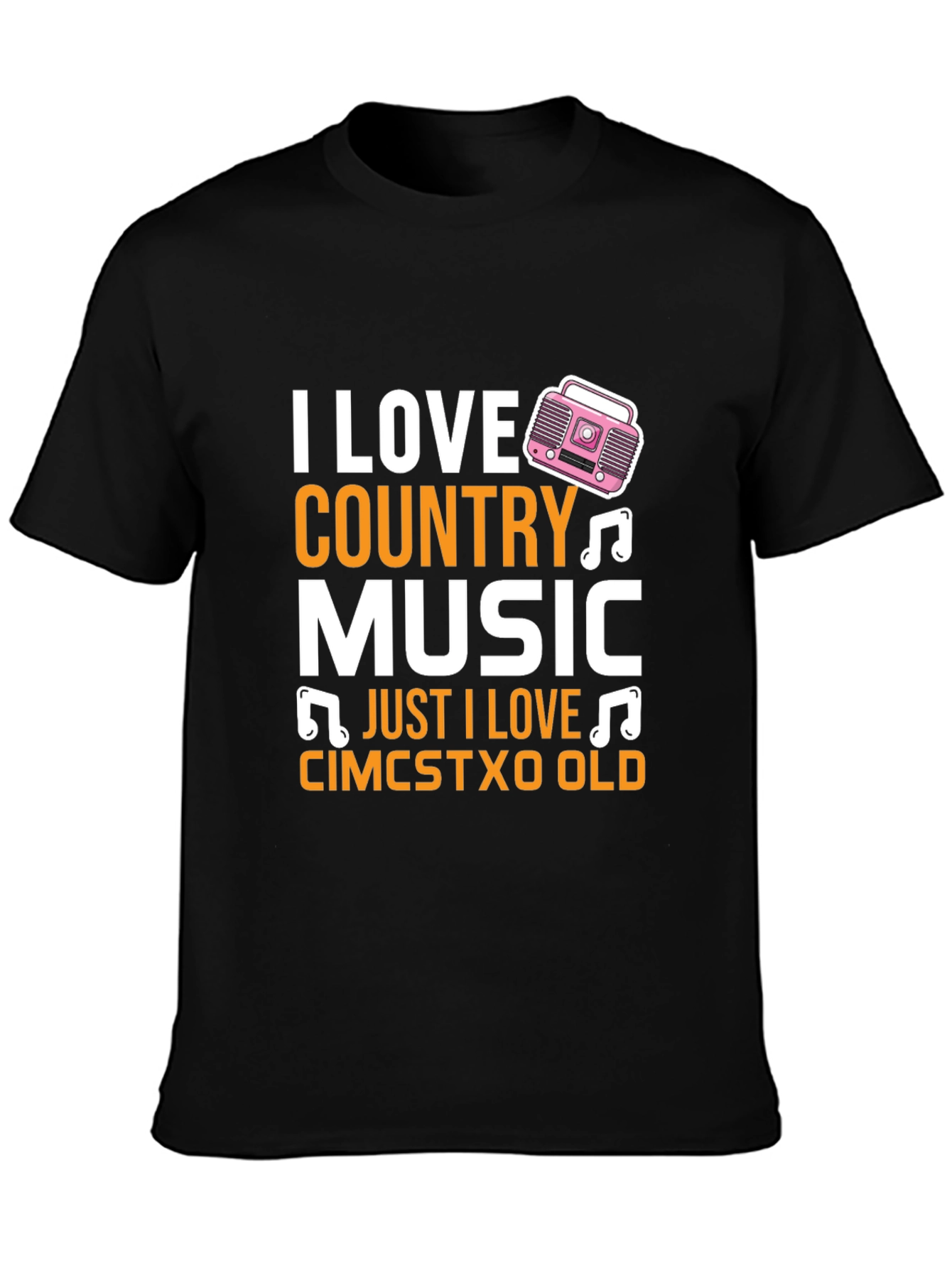 I Love Country Music Graphic T-Shirt