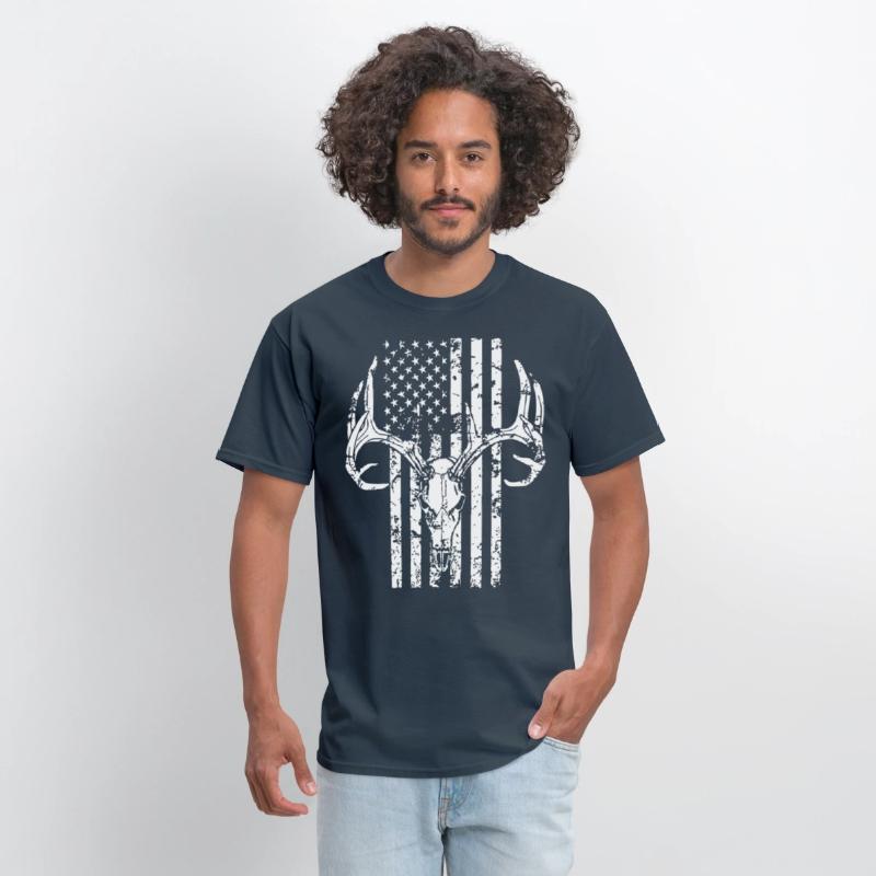 Hunting Shirt Hunting Deer Skull Flag for Hunters