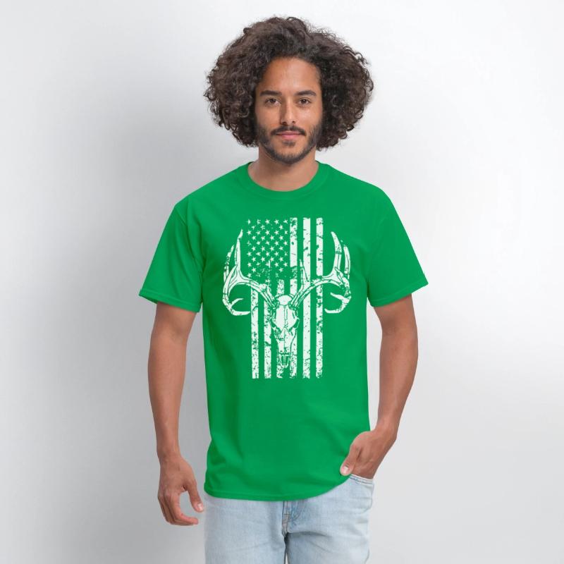 Hunting Shirt Hunting Deer Skull Flag for Hunters