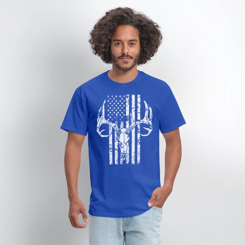 Hunting Shirt Hunting Deer Skull Flag for Hunters