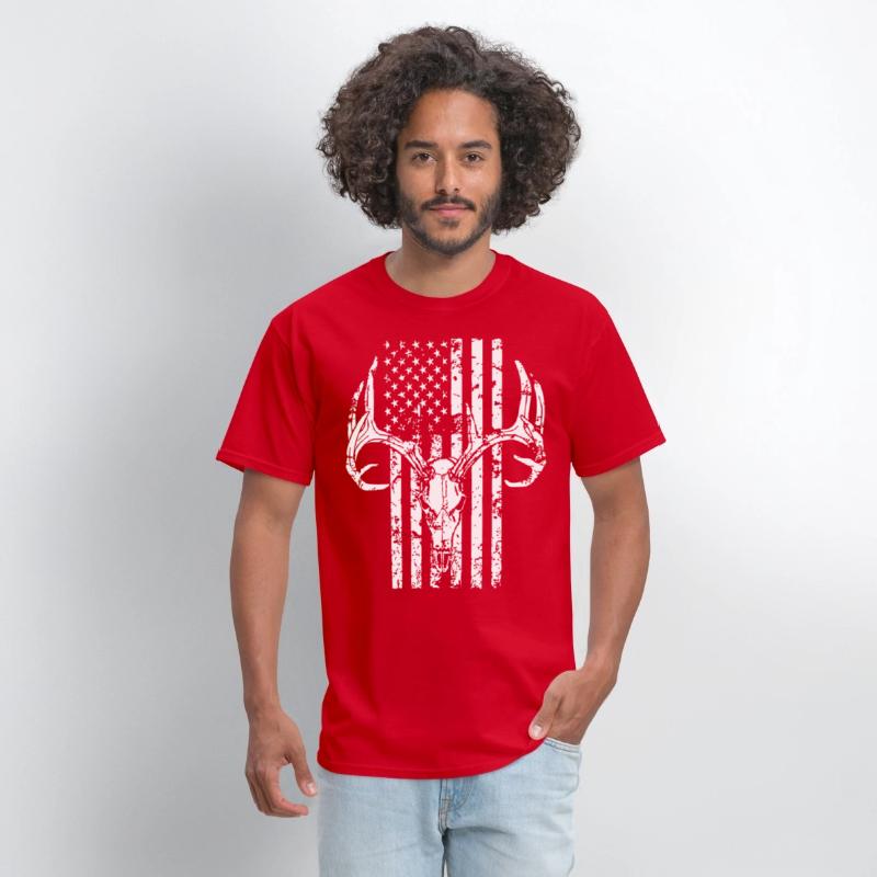 Hunting Shirt Hunting Deer Skull Flag for Hunters