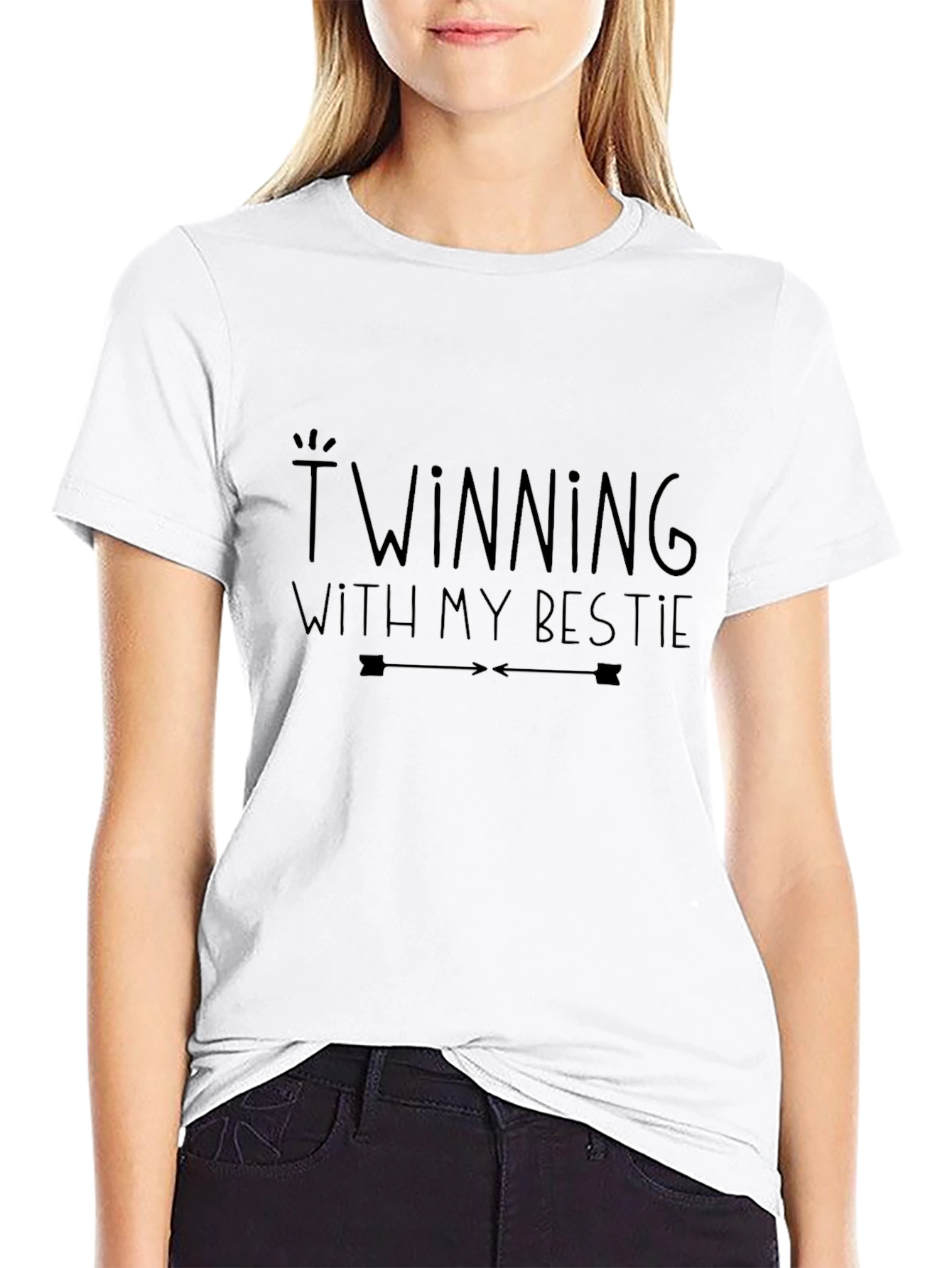 Twinning With My Bestie Graphic Tee - Unisex