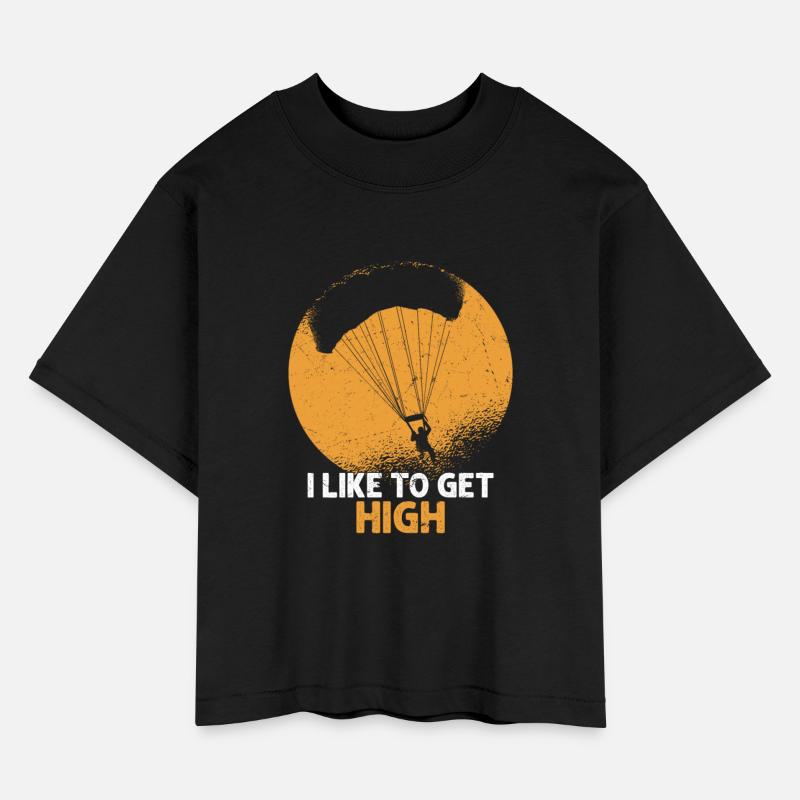 I Like To Get High Parachute Skydiver