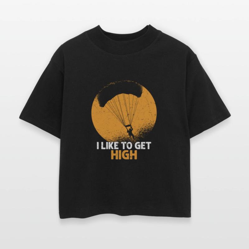 I Like To Get High Parachute Skydiver