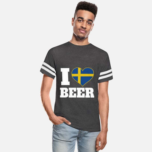 I Love Beer And Sweden Patriotic Expression