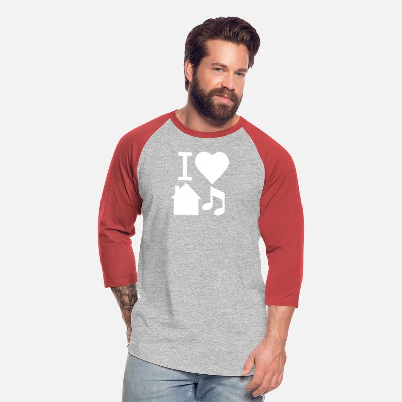I Love House Music DJ Baseball