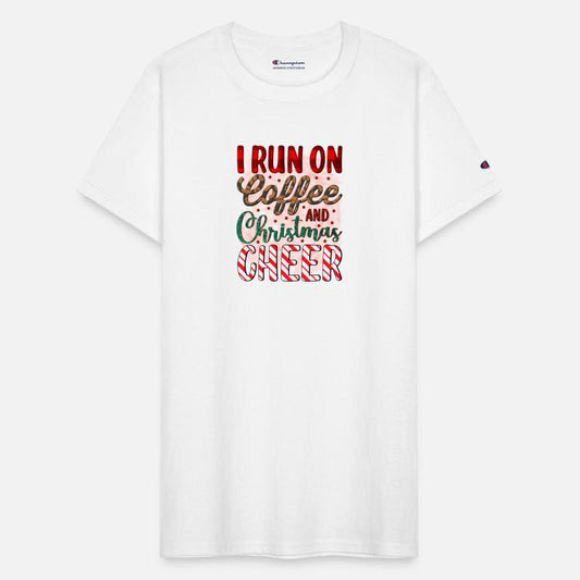 I Run On Coffee And Christmas Cheer Funny Xmas