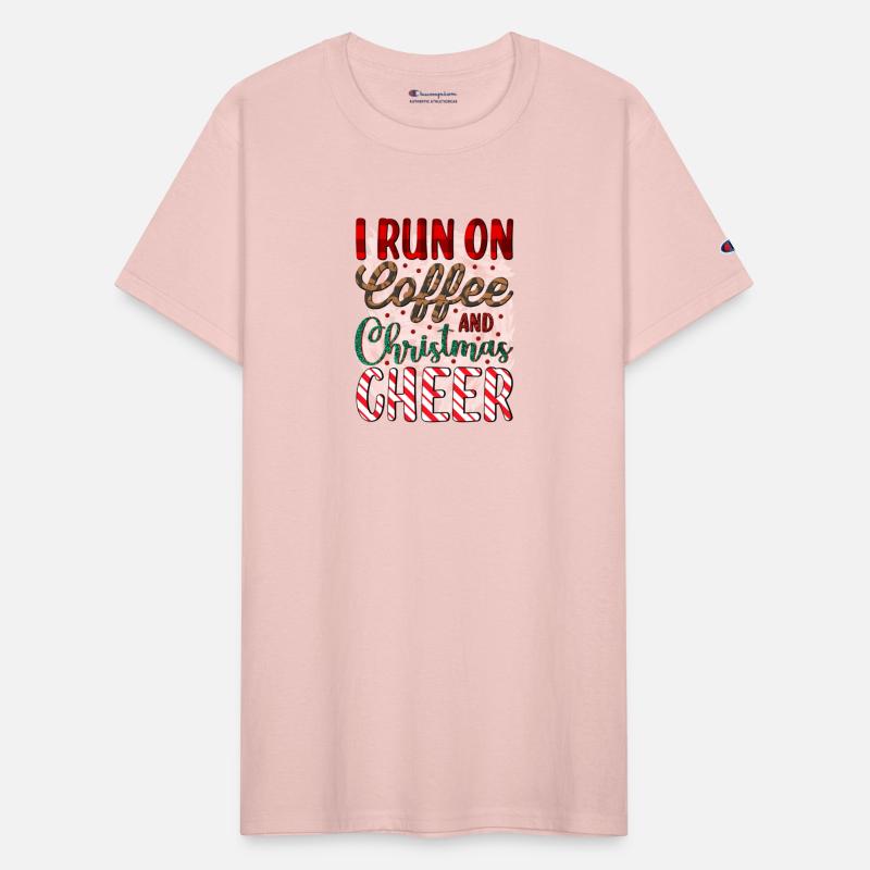 I Run On Coffee And Christmas Cheer Funny Xmas
