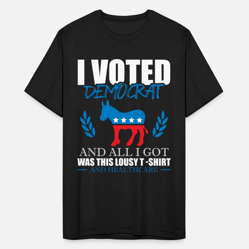 I Voted Democrat American Donkey Joke Voter Vote