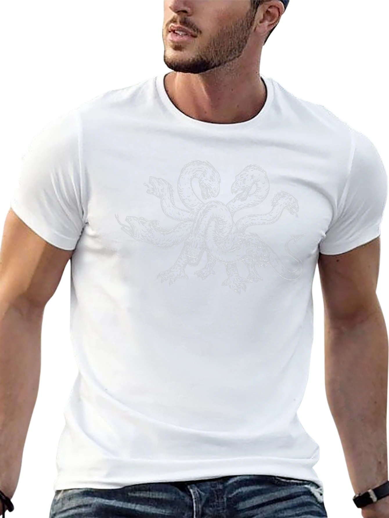 Hydra Graphic Tee - Mythical Creature Black T-Shirt