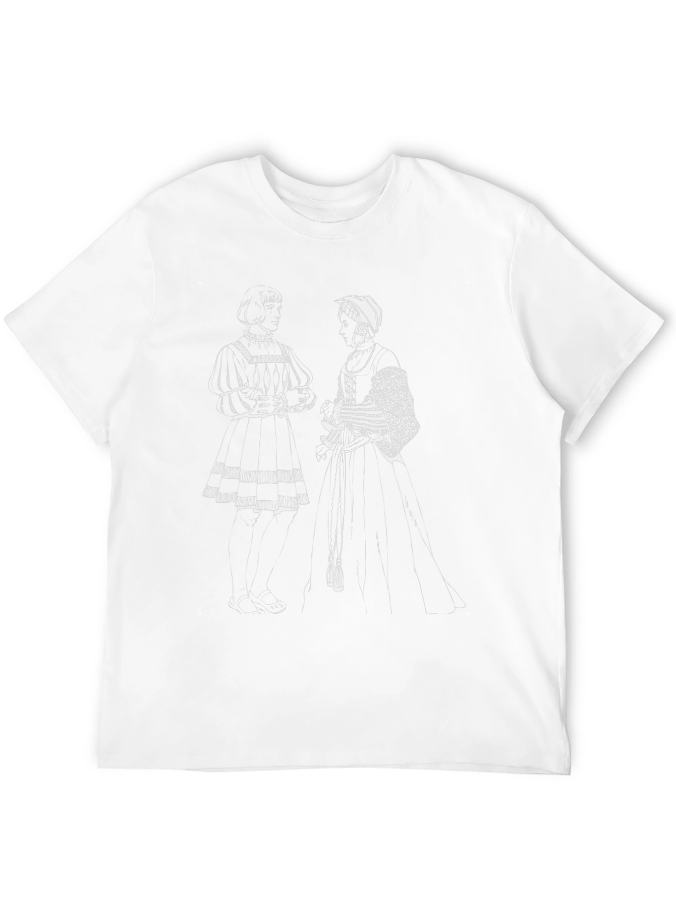 Retro Illustration Black T-Shirt
