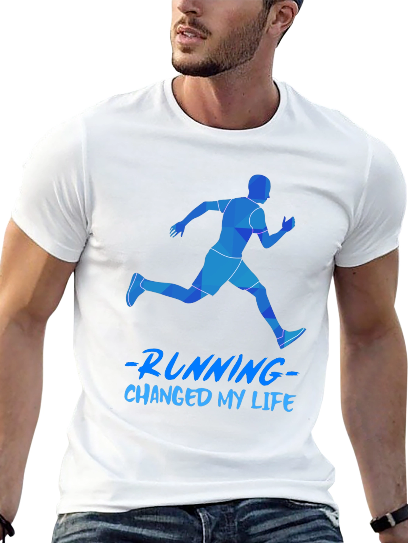 Running Changed My Life Mens Graphic Tee