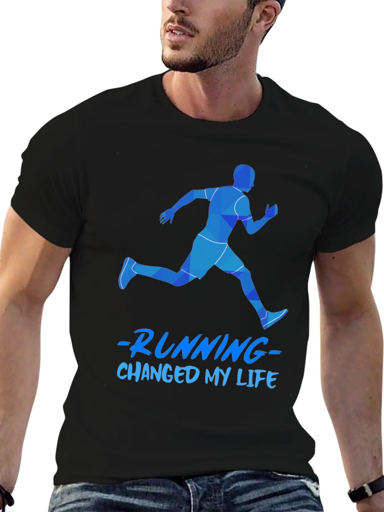 Running Changed My Life Mens Graphic Tee