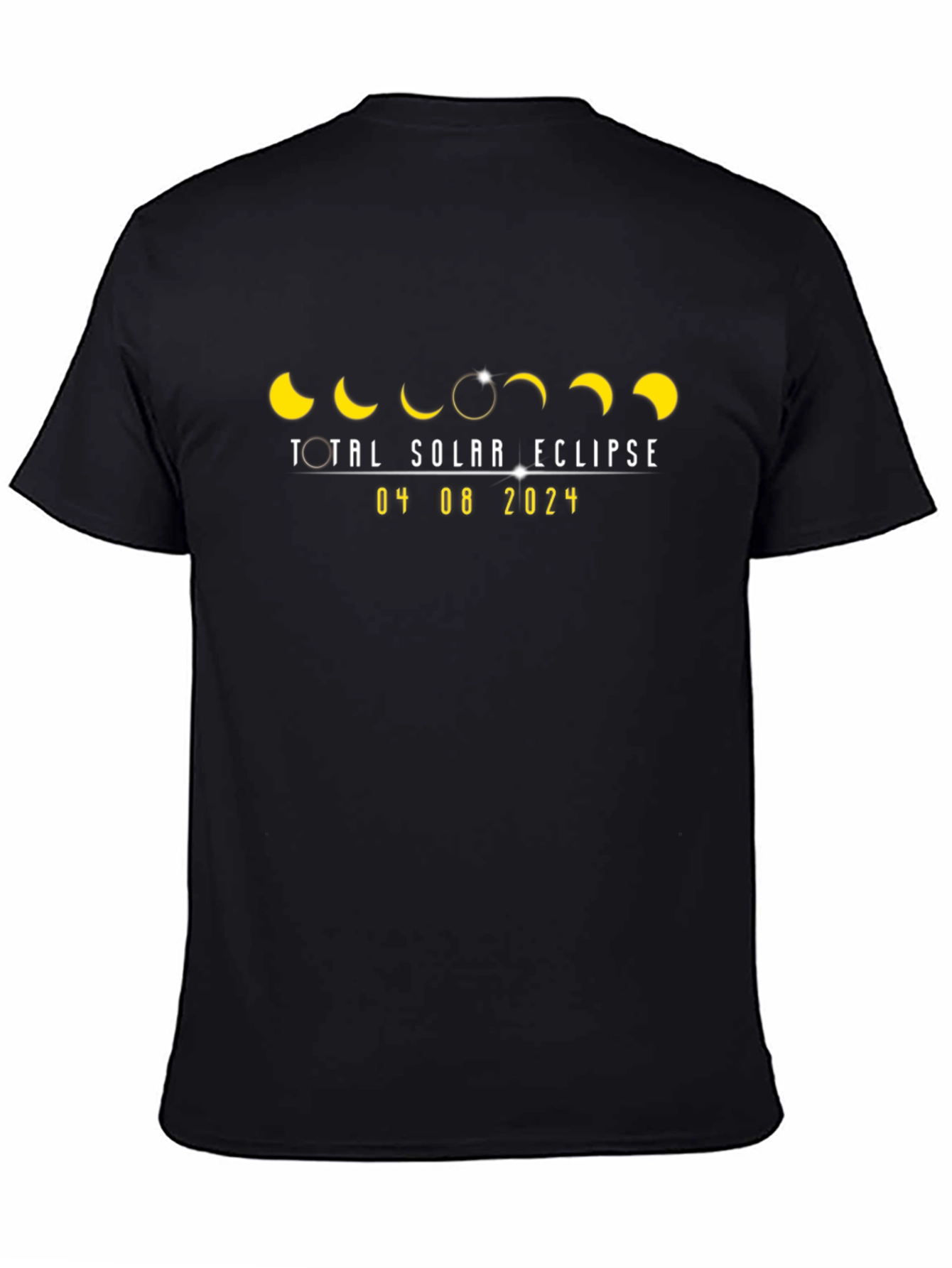 Total Solar Eclipse 2024 Black T-Shirt