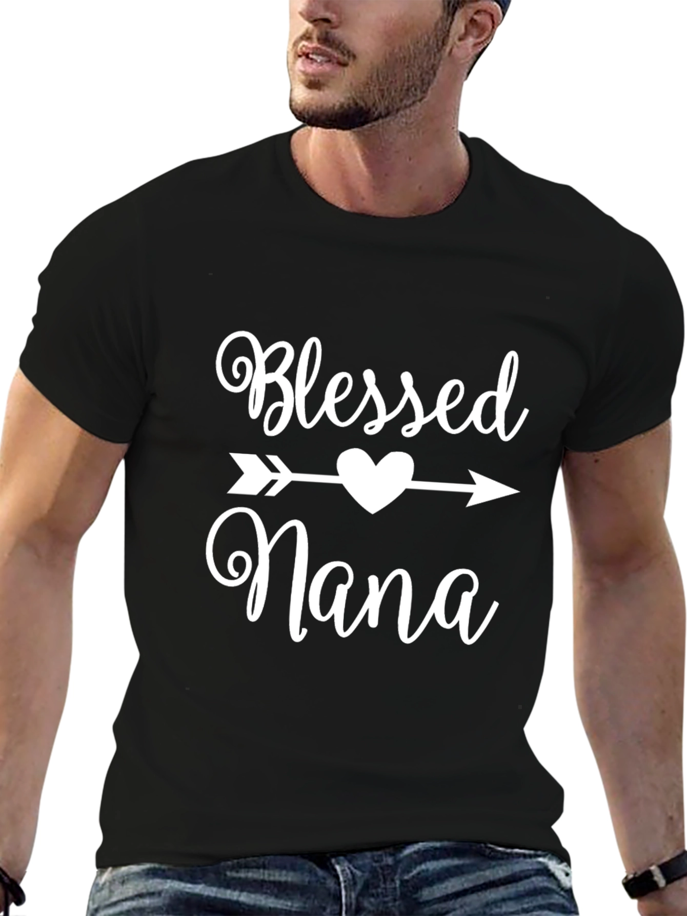 Blessed Nana T-Shirt - Heart Arrow Design