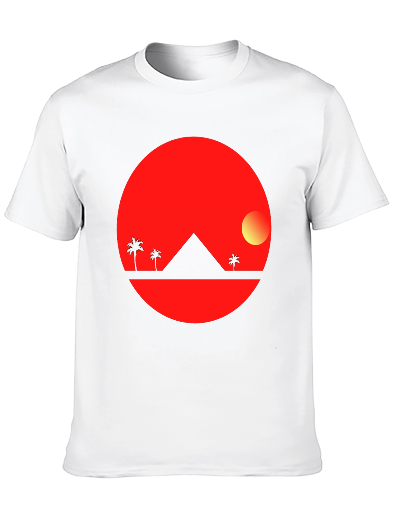 Sunset Pyramid Black T-Shirt
