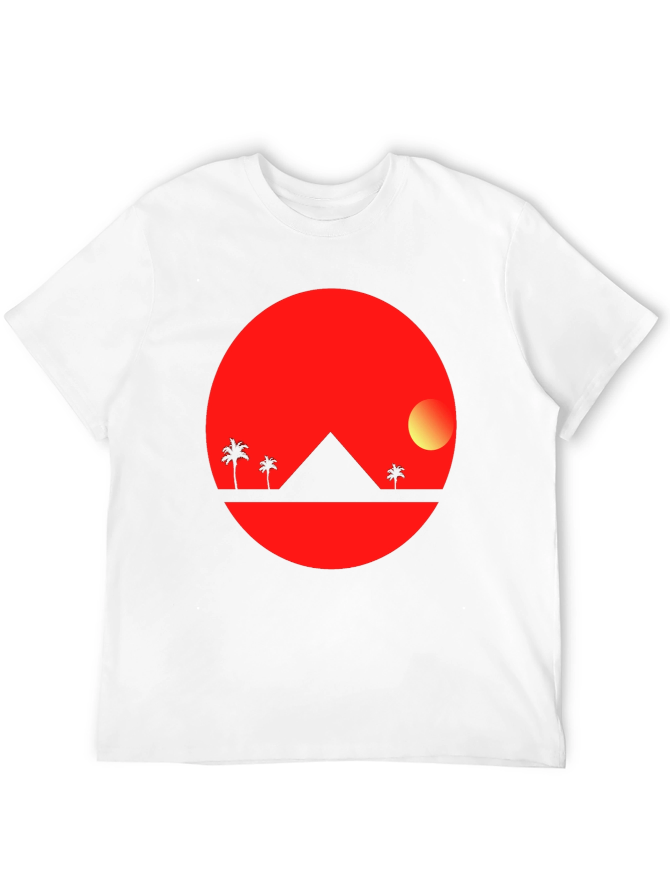 Sunset Pyramid Black T-Shirt
