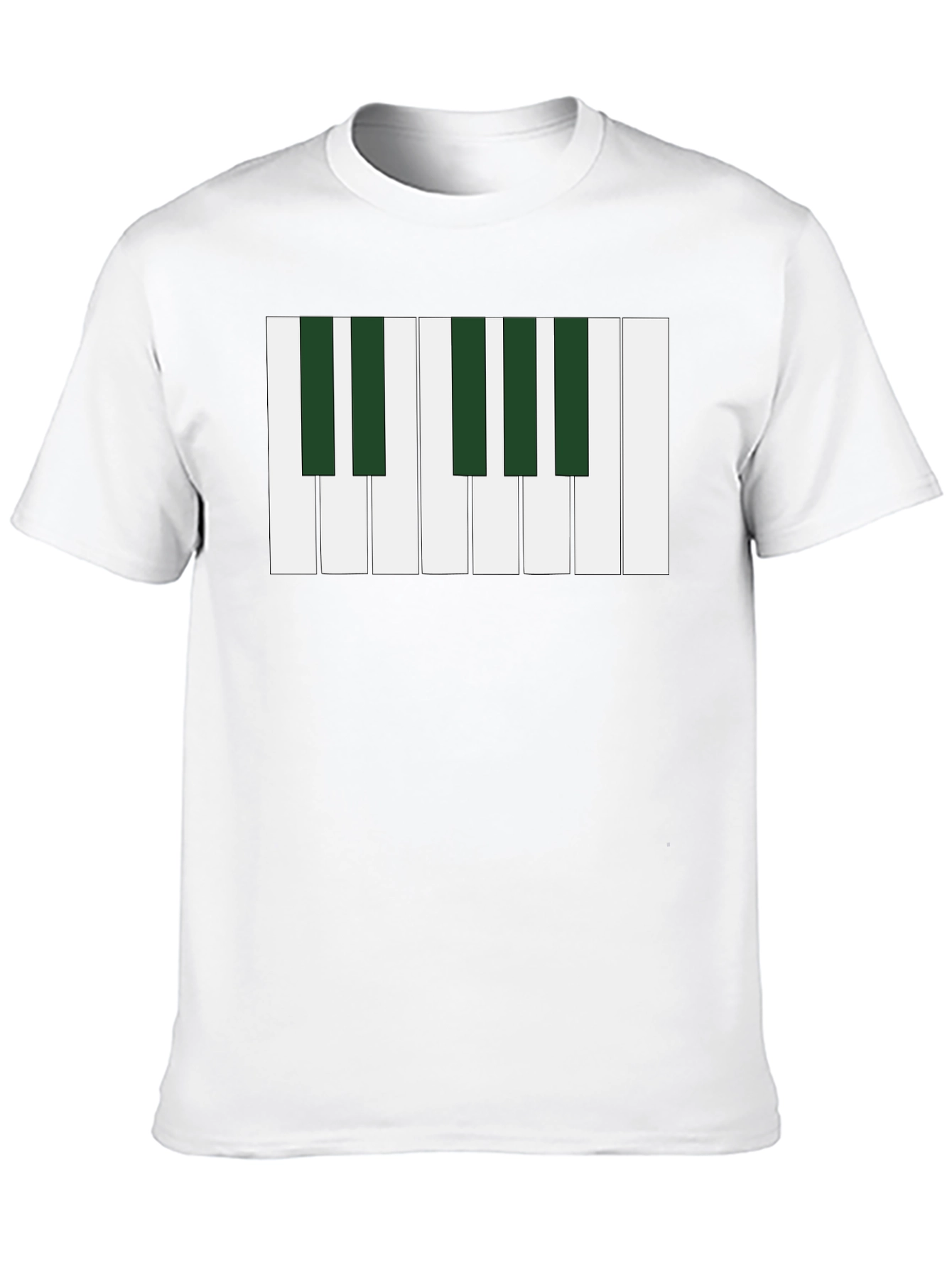 Piano Keys Graphic Tee - Musical Style