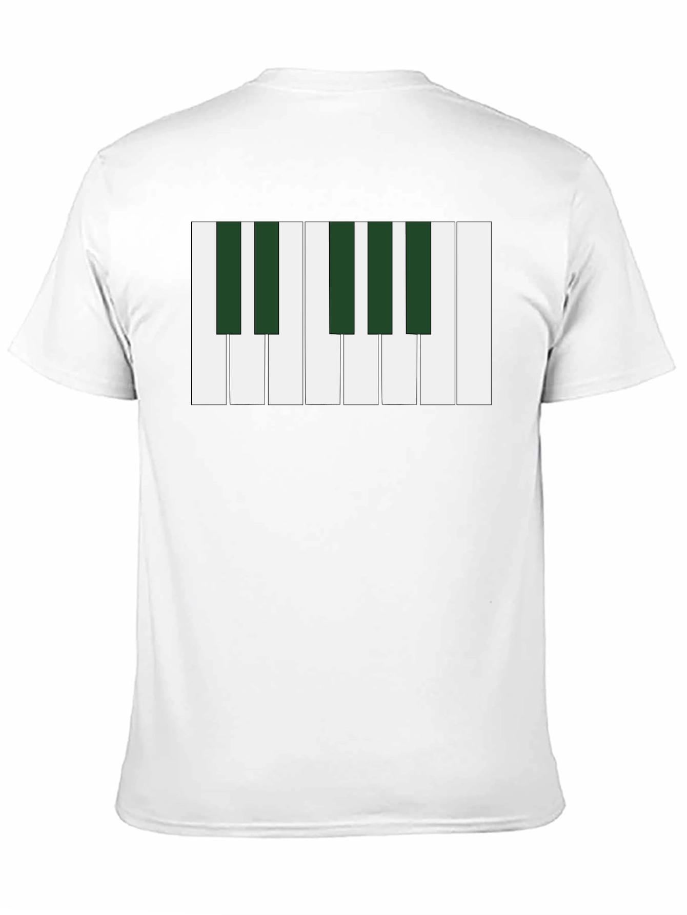 Piano Keys Graphic Tee - Musical Style