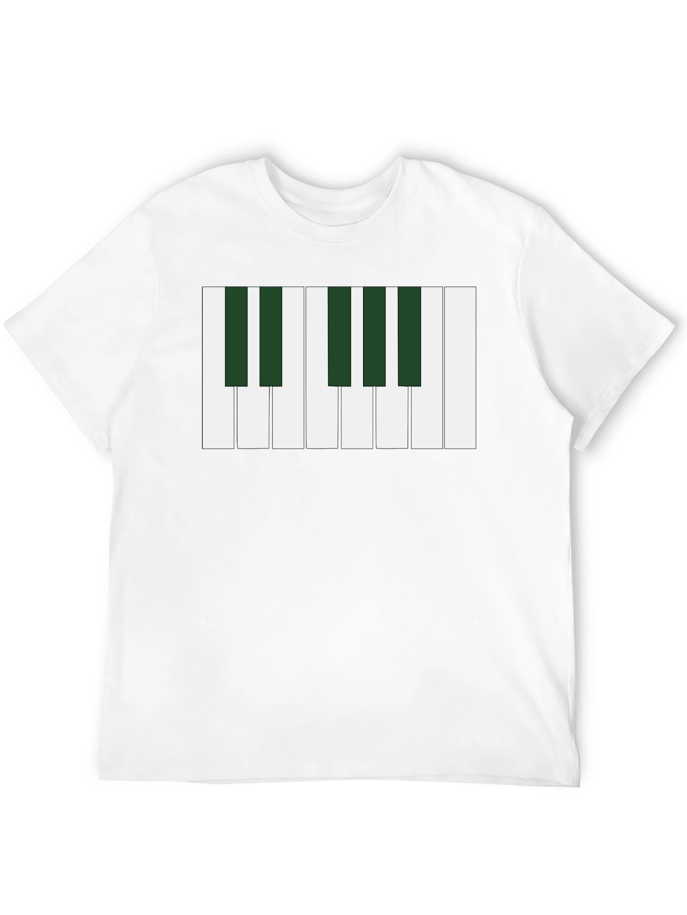 Piano Keys Graphic Tee - Musical Style