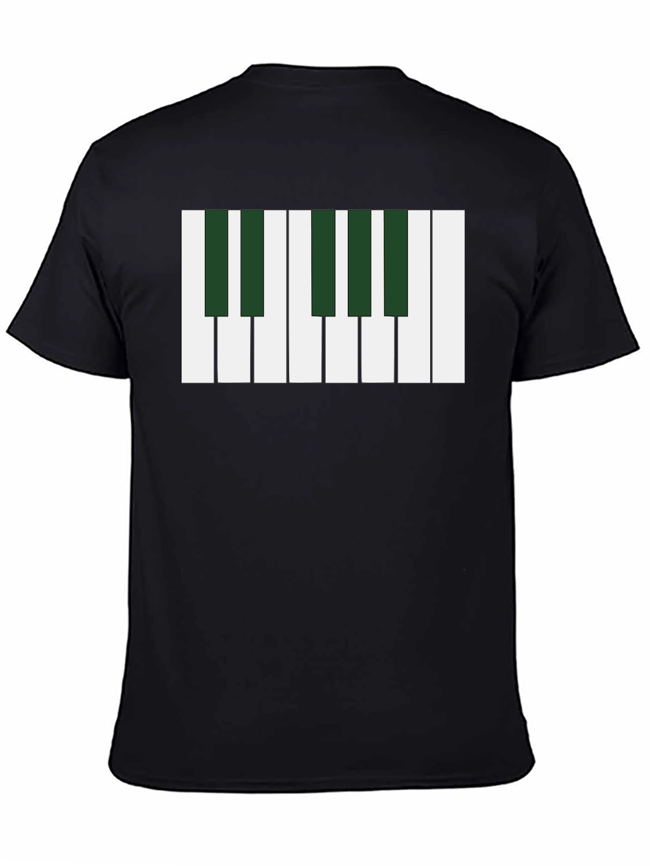Piano Keys Graphic Tee - Musical Style