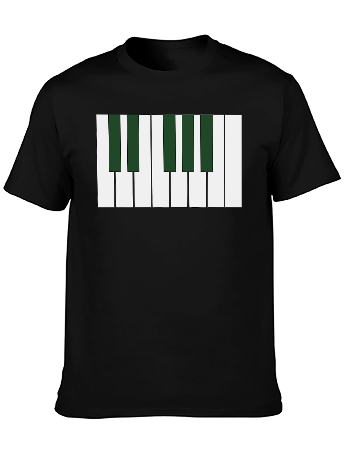 Piano Keys Graphic Tee - Musical Style