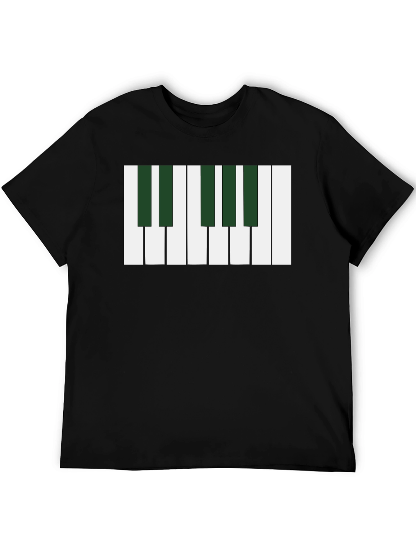 Piano Keys Graphic Tee - Musical Style