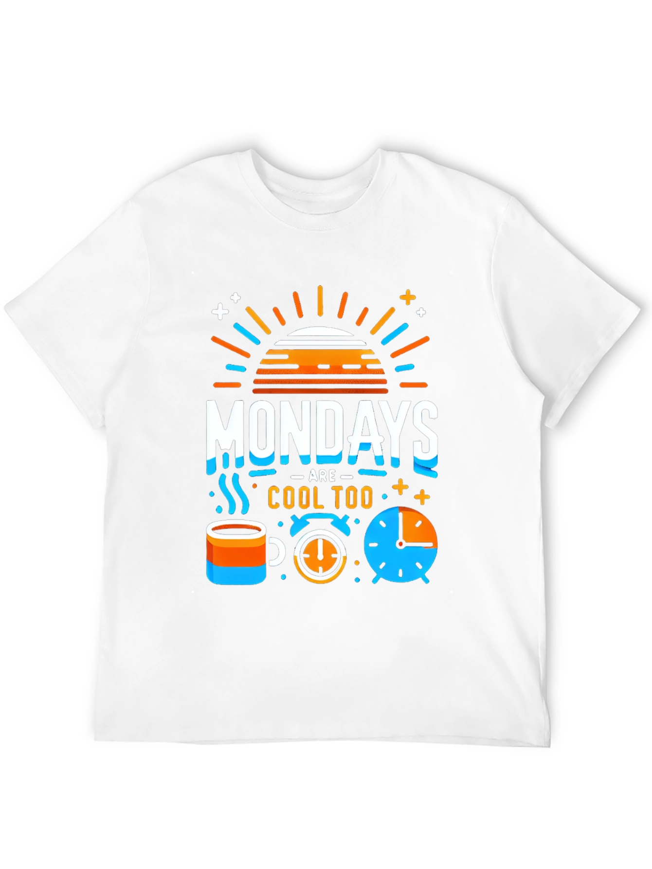 Mondays Are Cool Tee - Fun Graphic Print T-Shirt