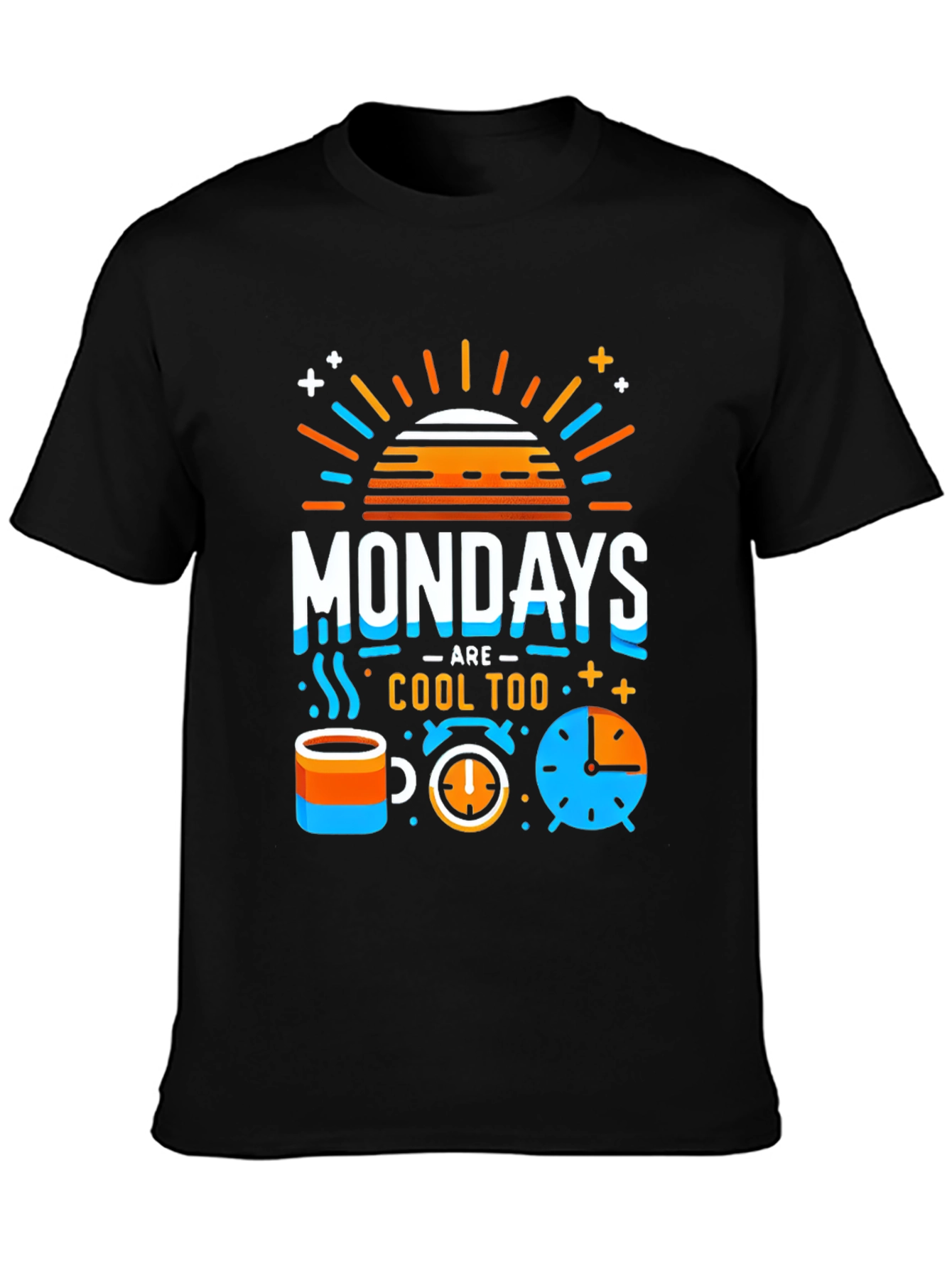 Mondays Are Cool Tee - Fun Graphic Print T-Shirt