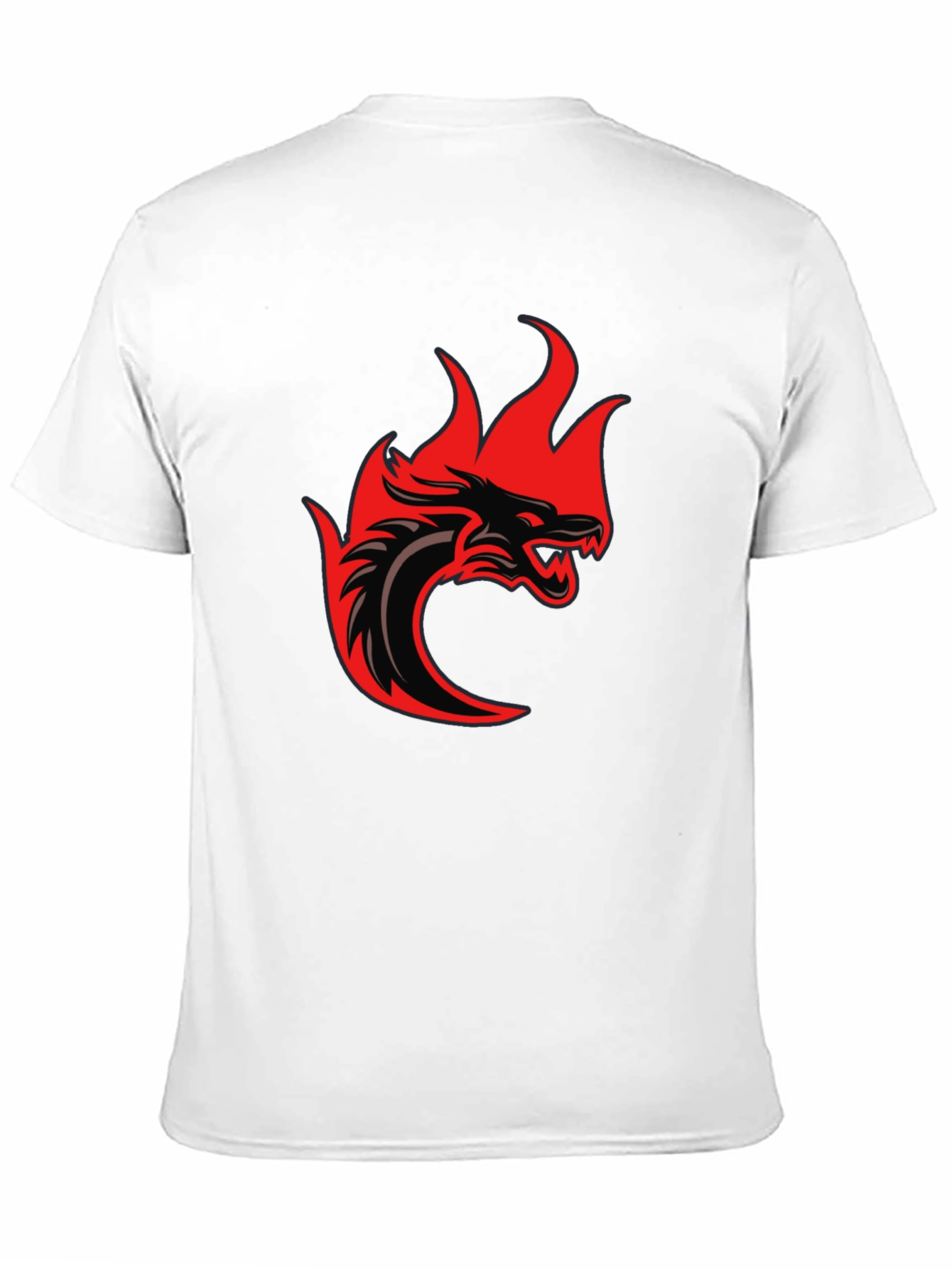 Dragon Fire Graphic T-Shirt - Black