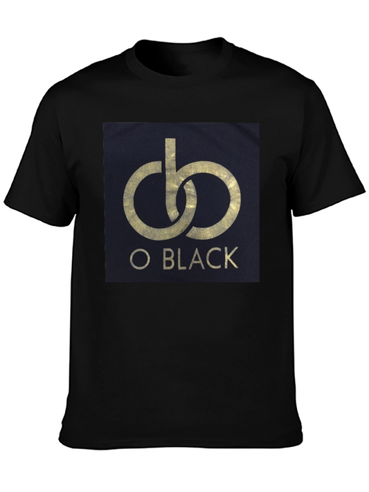 O Black Graphic Print T-Shirt - Casual Style