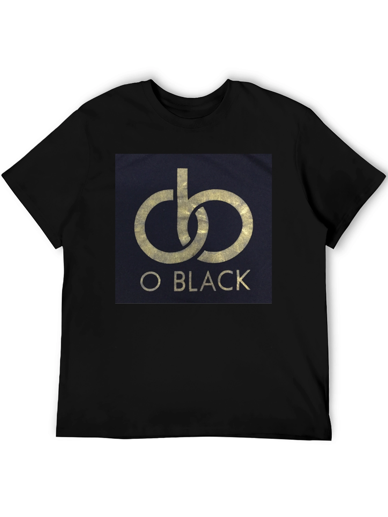 O Black Graphic Print T-Shirt - Casual Style
