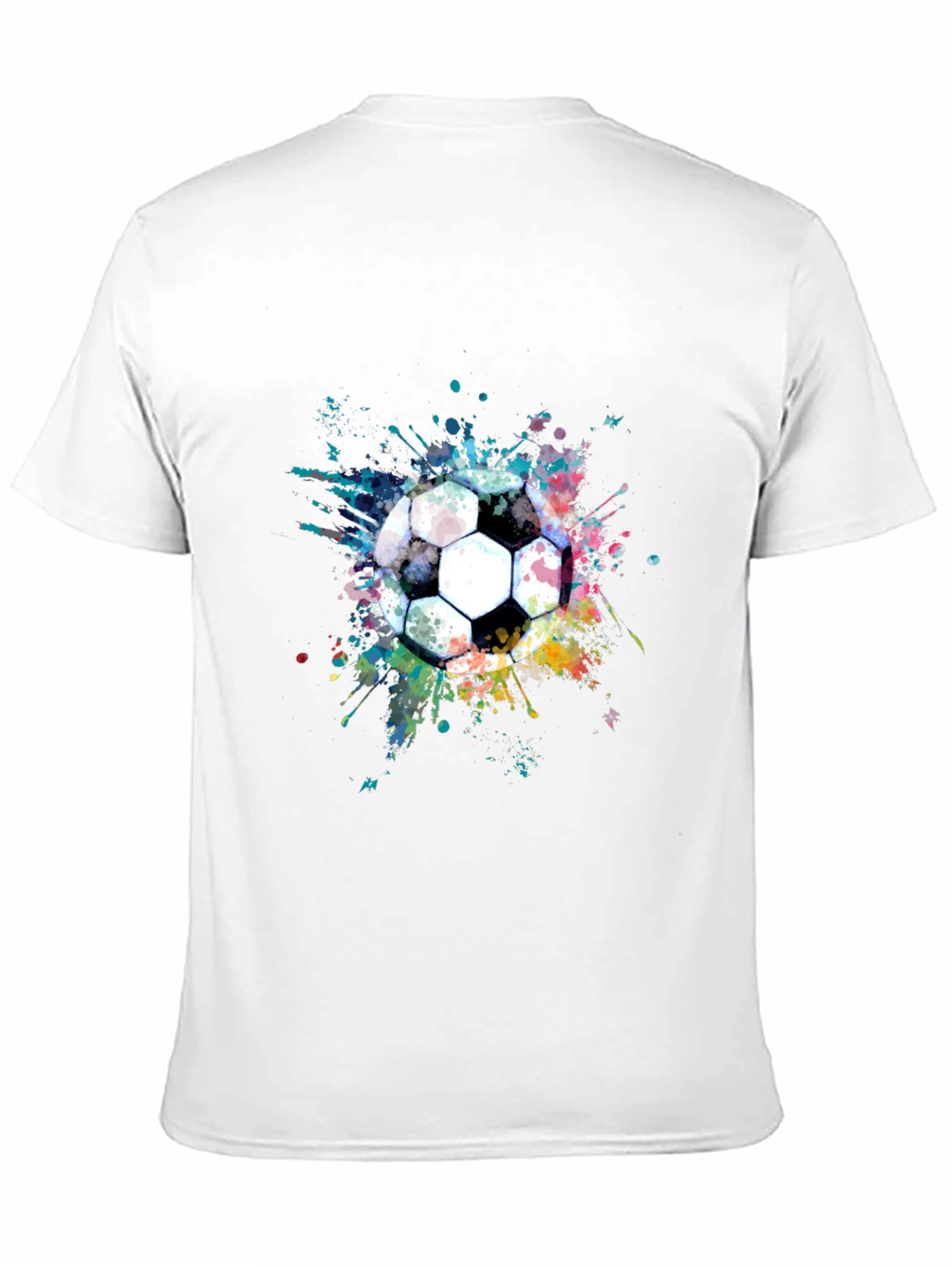 Soccer Splash Tee - Artistic Football Graphic T-Shirt