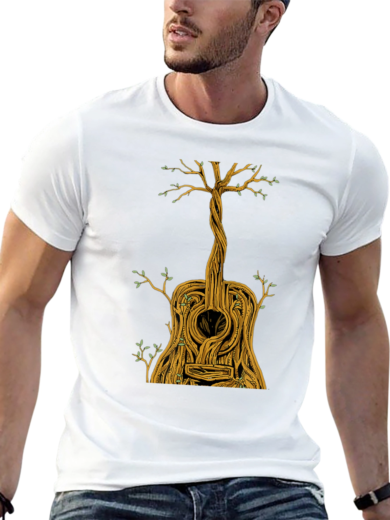 Guitar Tree Graphic Tee - Music Lovers T-Shirt