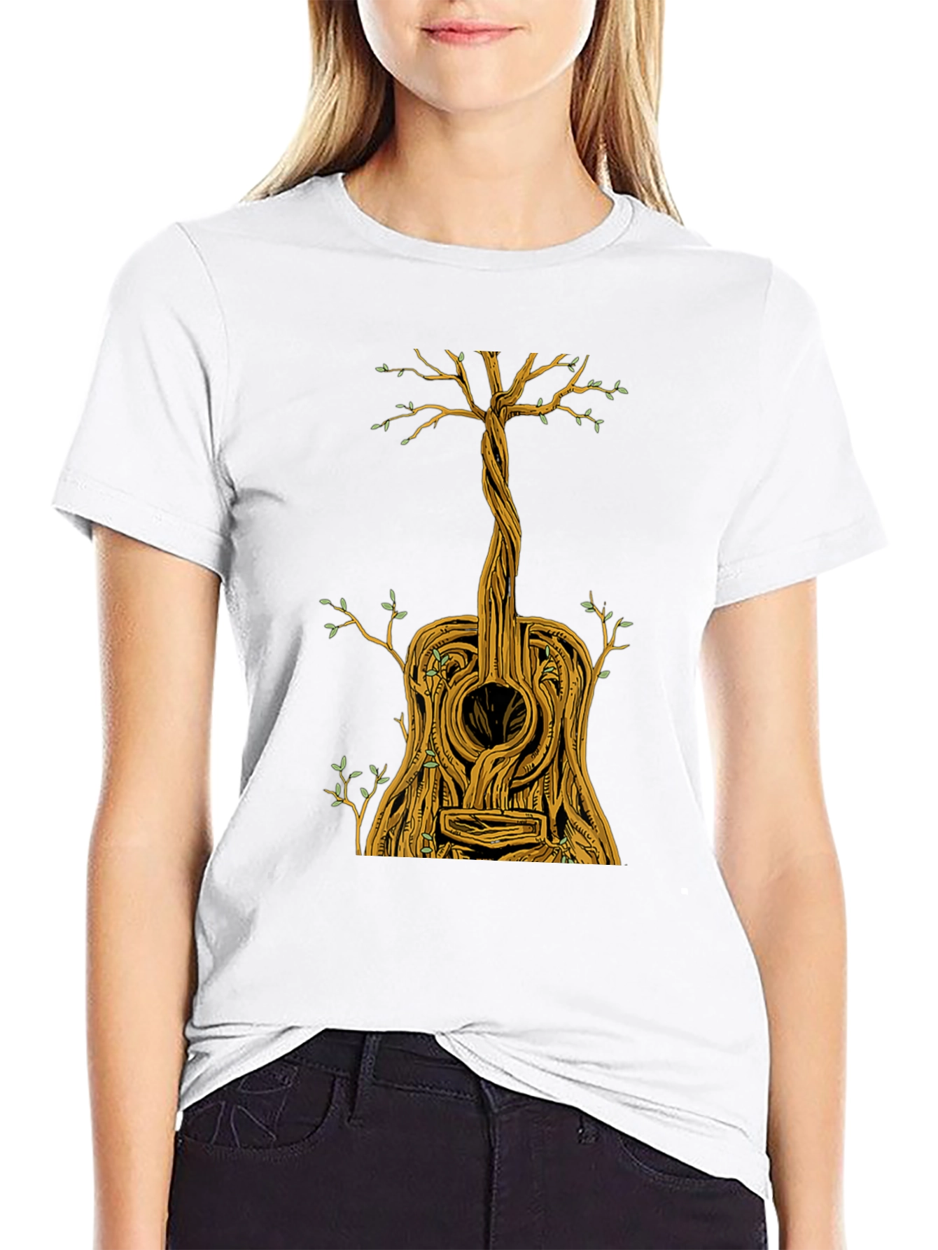 Guitar Tree Graphic Tee - Music Lovers T-Shirt